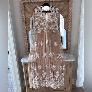 Crochet Lace Maxi Dress (XL)